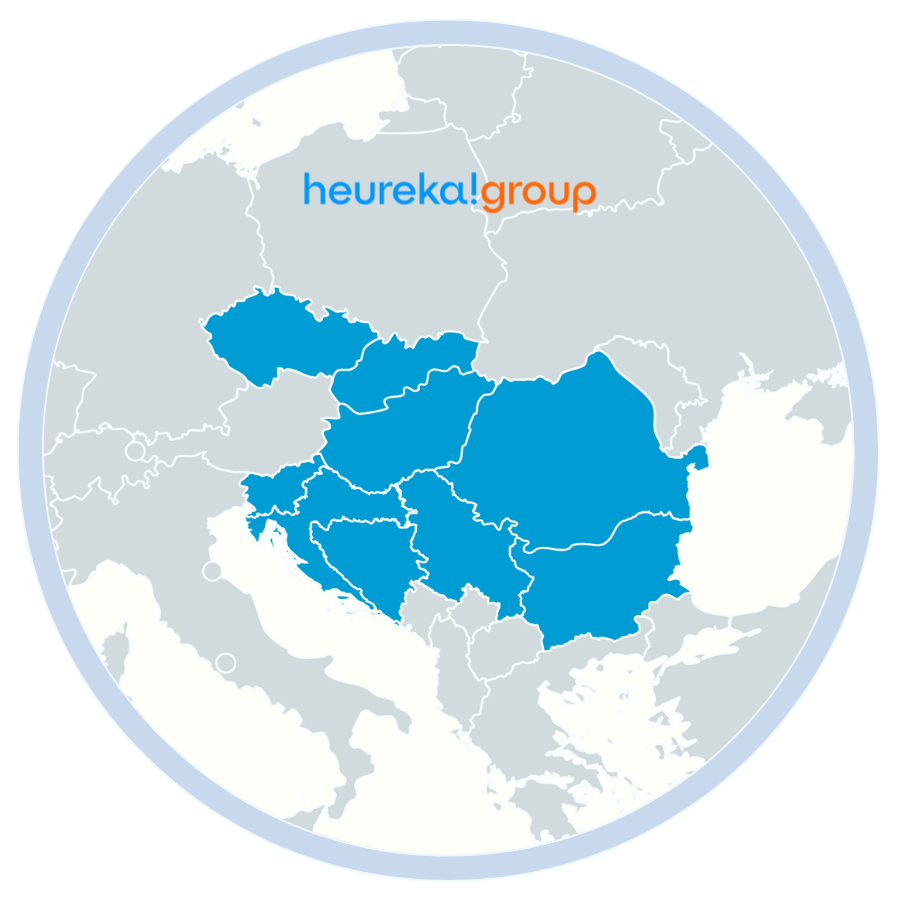 Mapa působení Heureka Group